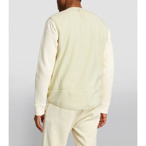 RAINS Bodywarmer Unisex Fleece Vest in Straw                                 522 - Picture 4 of 15